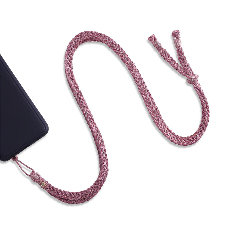 Phone Strap Maxi Braided Raspberry